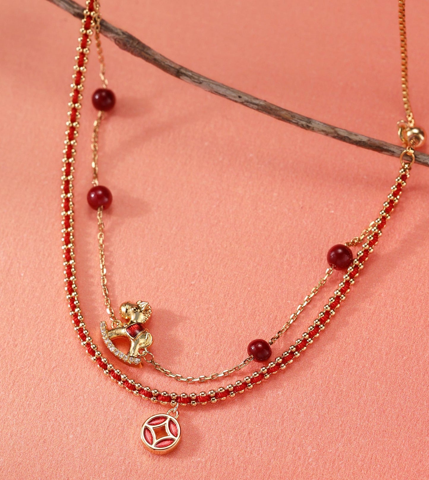 Lucky Horse Red String Bracelet