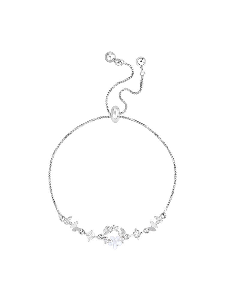 Adjustable Butterfly Flower Bracelet
