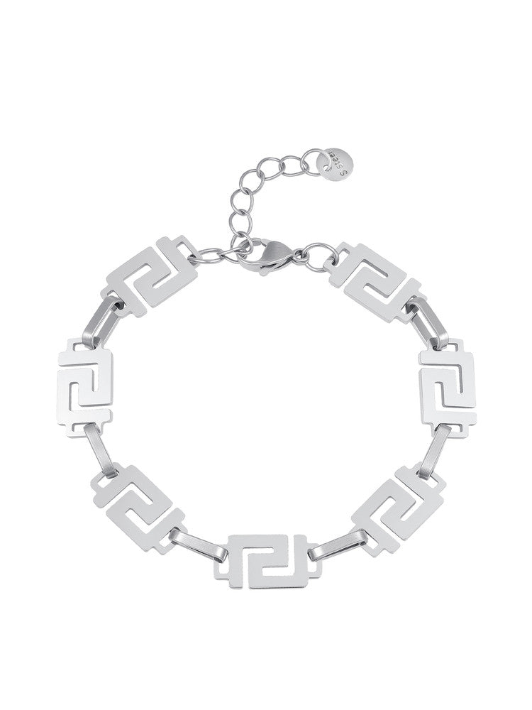 Geometric Titanium Men Bracelet