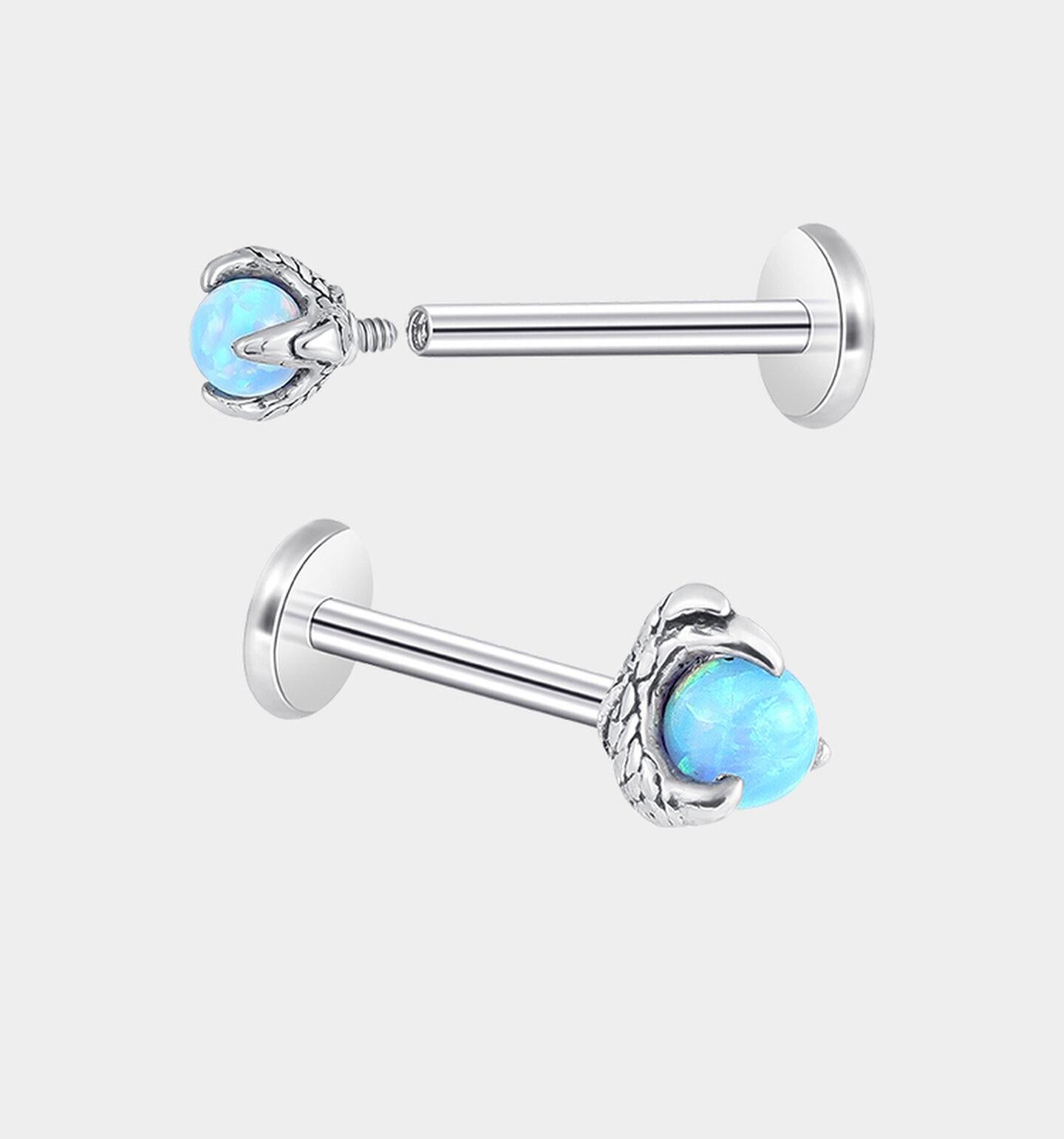 Dragon Claw Spiral Lip Stud