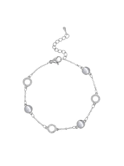 Silver Cat Eye Bracelet
