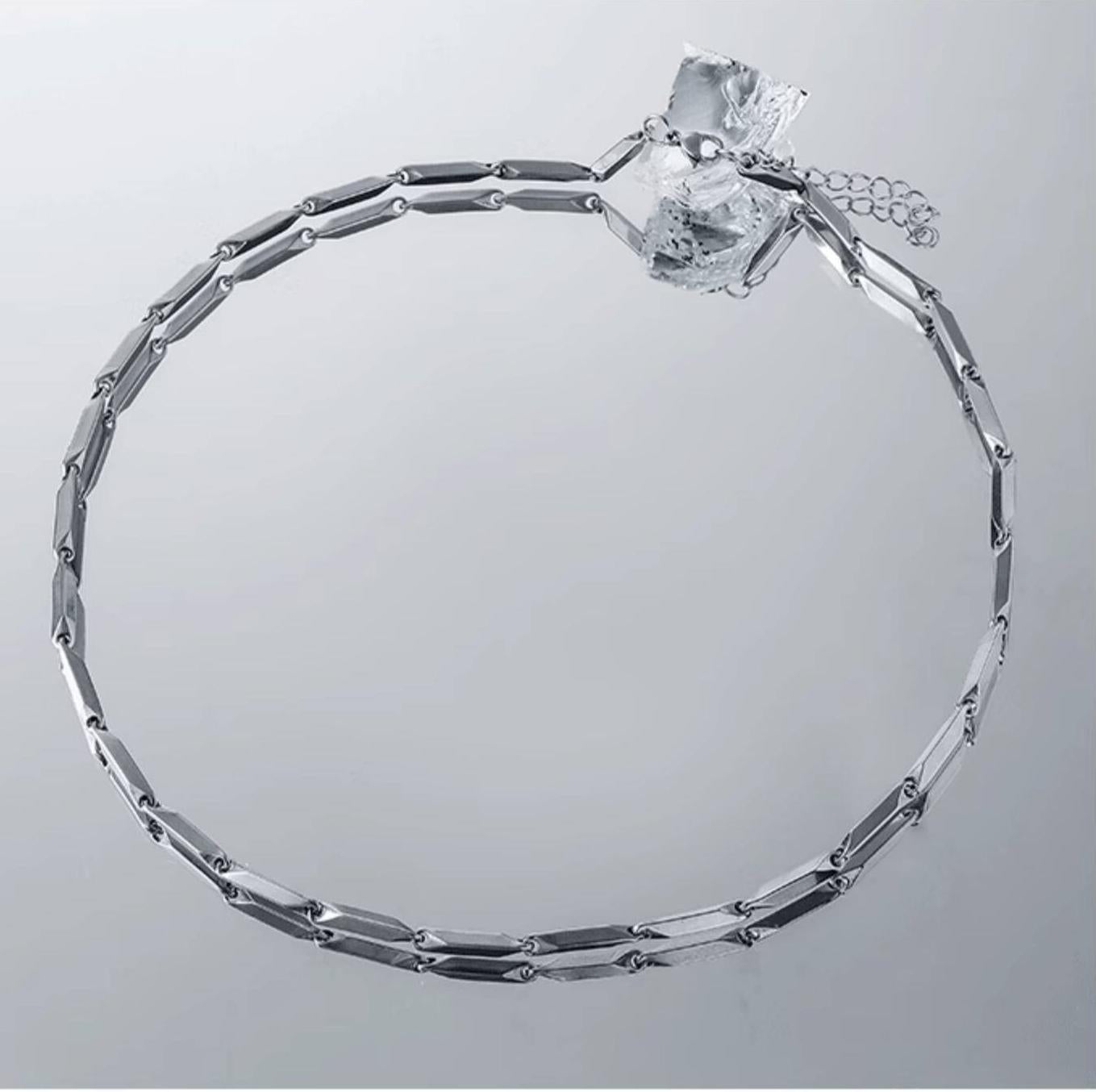 Diamond Shape Titanium Necklace