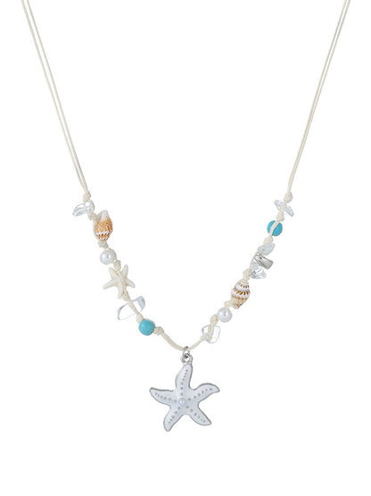 Starfish Shell Pendant Necklace