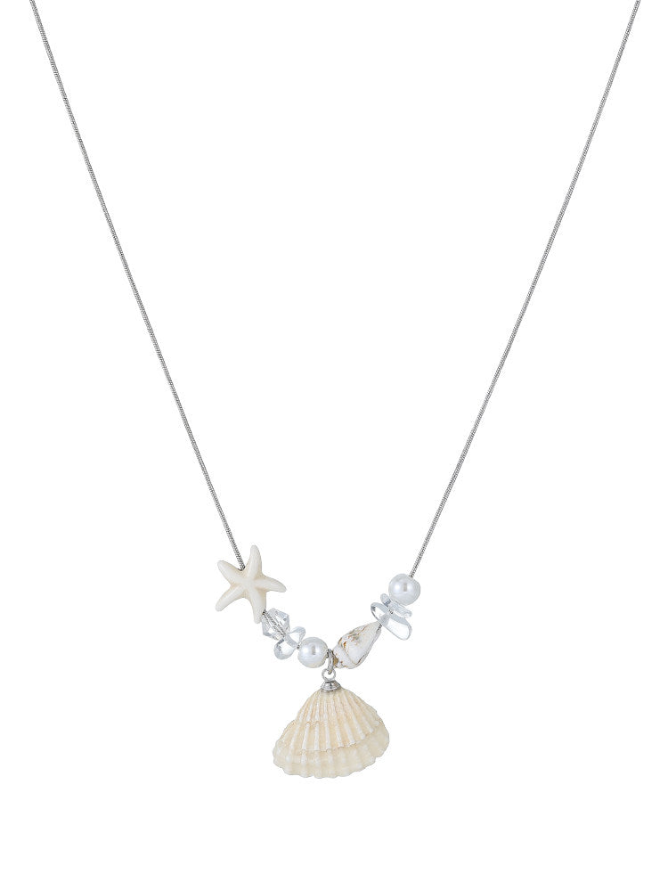 Starfish Shell Long Necklace