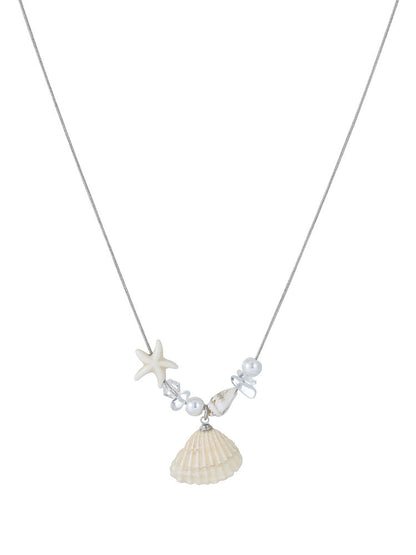 Starfish Shell Long Necklace