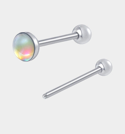 Sparkling Titanium Tongue Ring