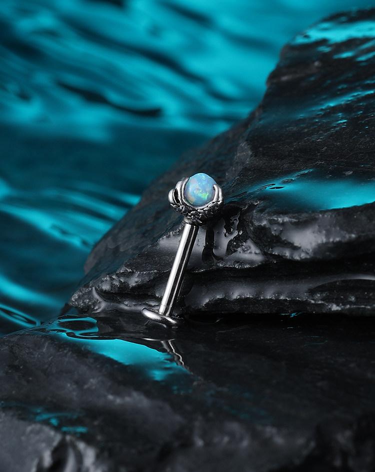 Dragon Claw Spiral Lip Stud