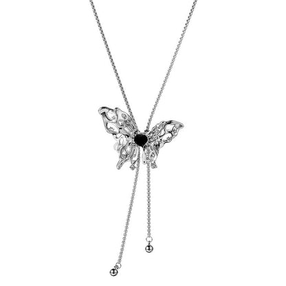 Adjustable Butterfly Long Necklace