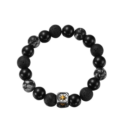 Black Lava Stone Bracelet