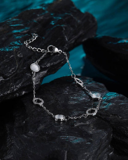 Silver Cat Eye Bracelet