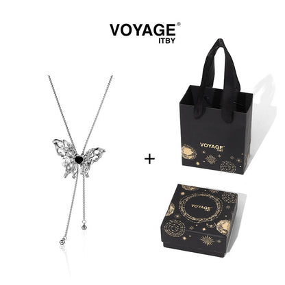 Adjustable Butterfly Long Necklace