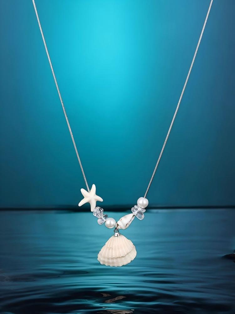 Starfish Shell Long Necklace