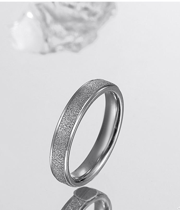 Silver Matte Titanium Ring
