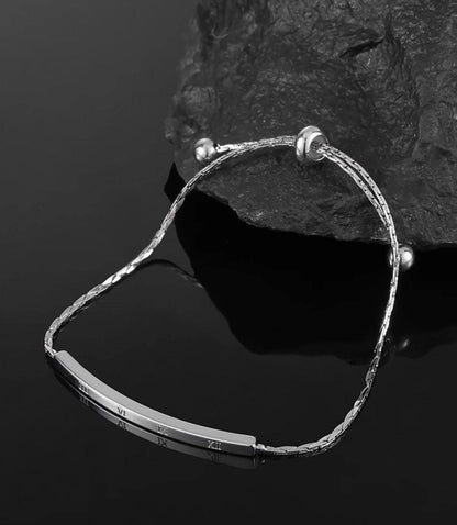 Roman Numeral Adjustable Bracelet