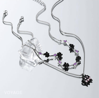 Cat Pendant Y2K Layered Necklace