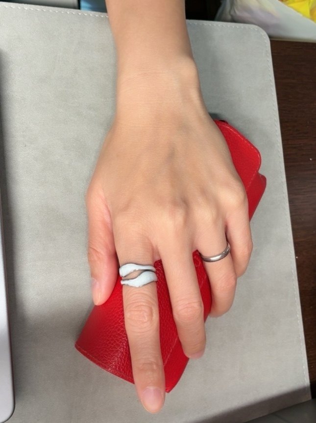 Titanium Couple Open Rings