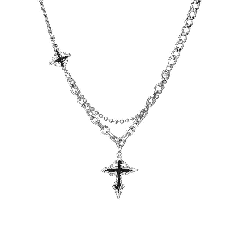 Cross Pendant Hip Hop Necklace