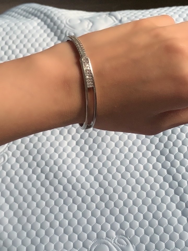 Starry Open Bangle Bracelet