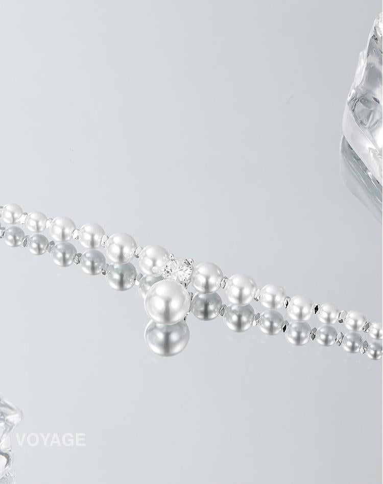 French Pearl Pendant Necklace