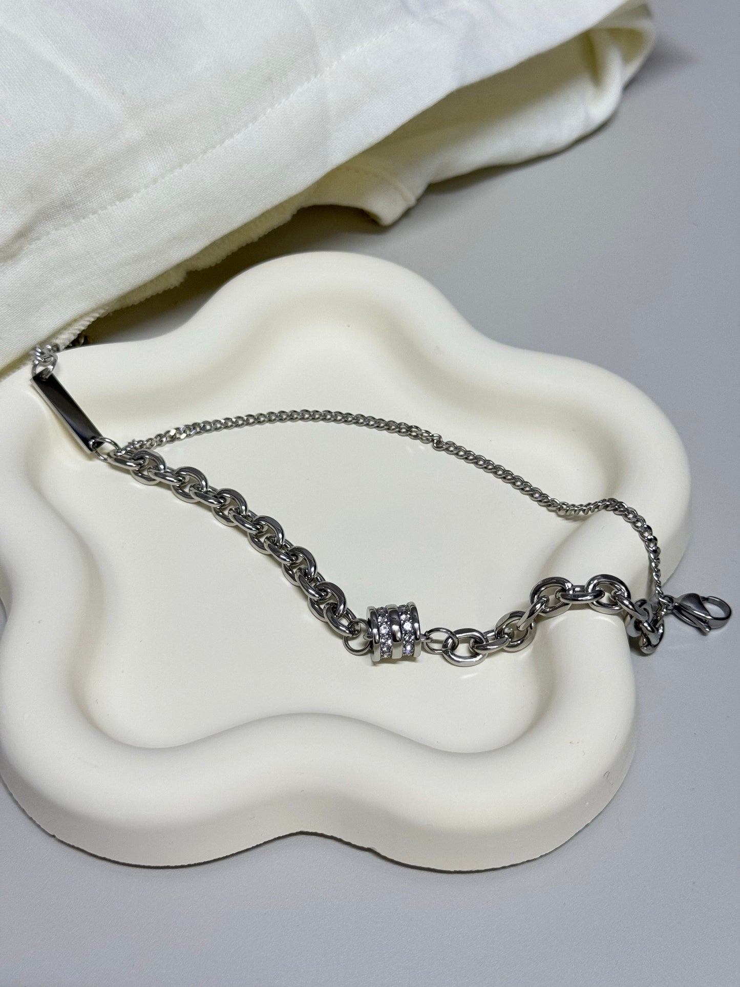 Double Layer Titanium Men Bracelet