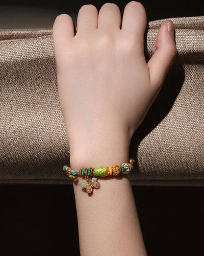 Green Butterfly Cord Bracelet