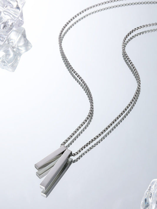 Titanium Steel Men Pendant Necklace