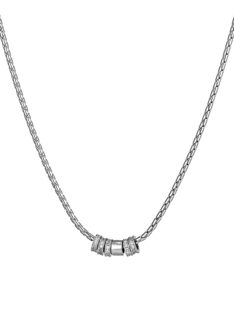 Circle Bead Pendant Necklace