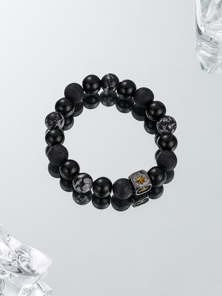 Black Lava Stone Bracelet