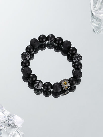 Black Lava Stone Bracelet