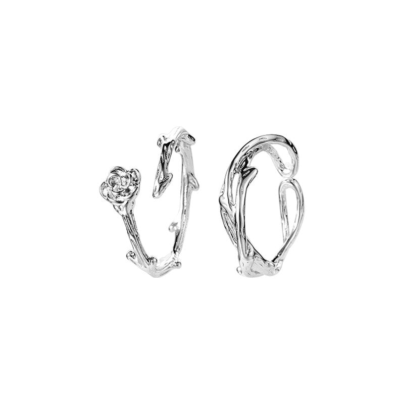 Thorn Rose Open Ring