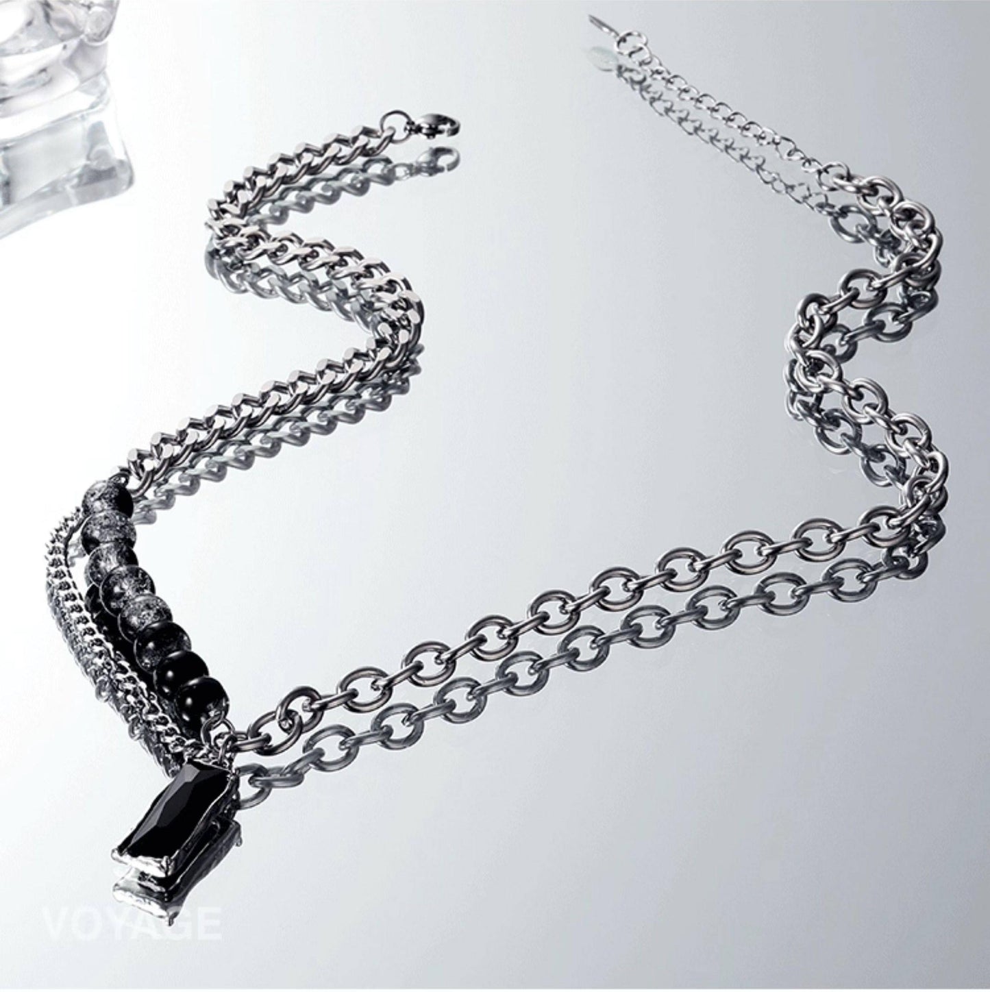 Zircon Pendant Unisex Necklace