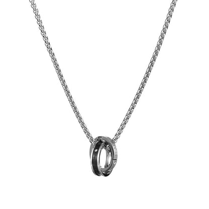 Titanium Hip Hop Pendant Necklace
