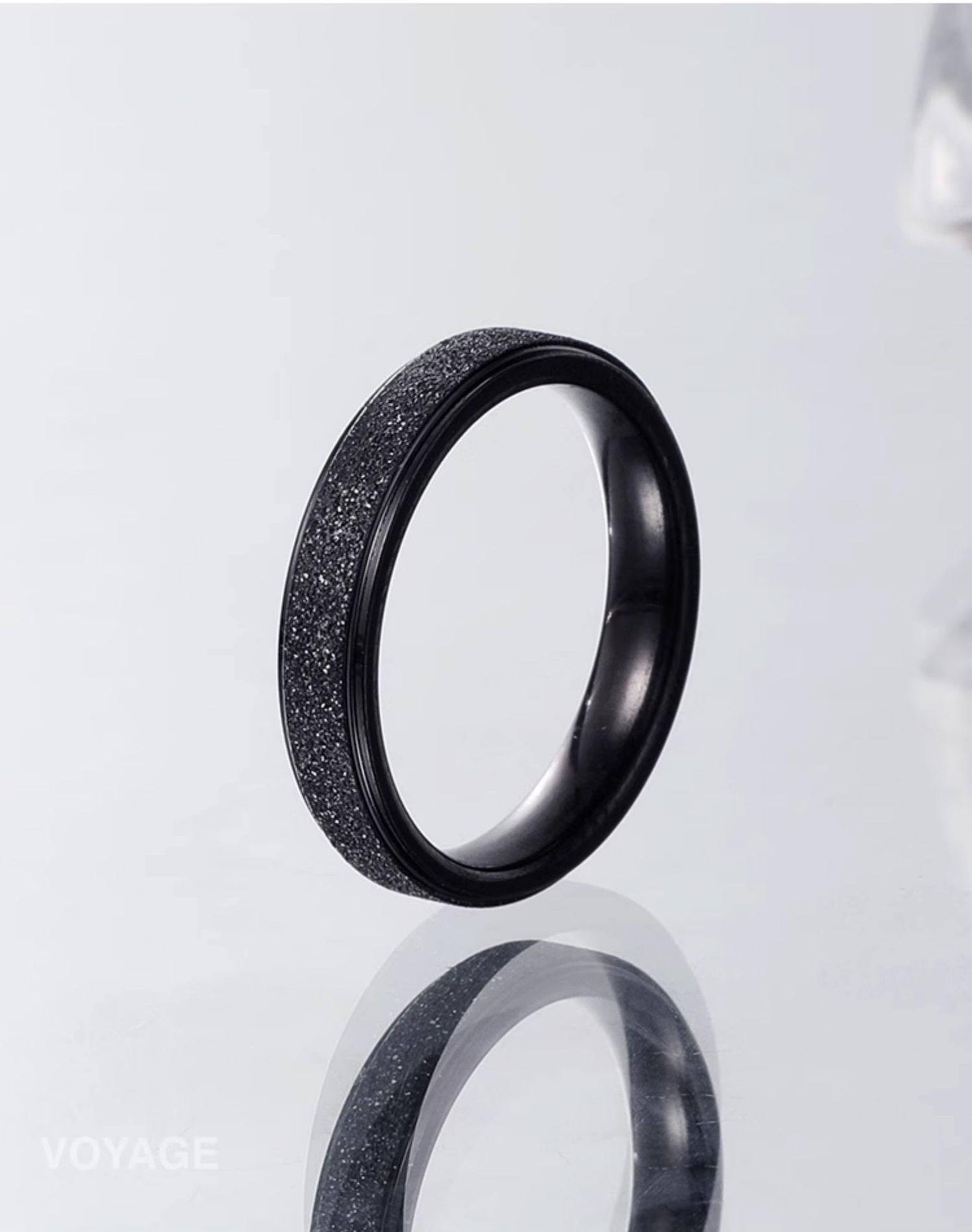 Matte Titanium Band Ring