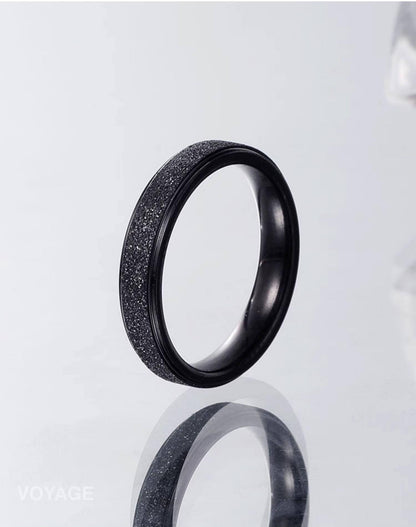 Matte Titanium Band Ring