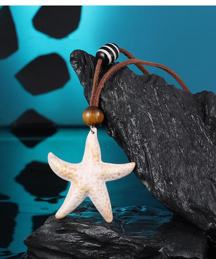 Starfish Pendant Long Necklace