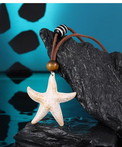 Starfish Pendant Long Necklace