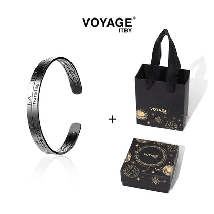 Roman Numeral Titanium Cuff