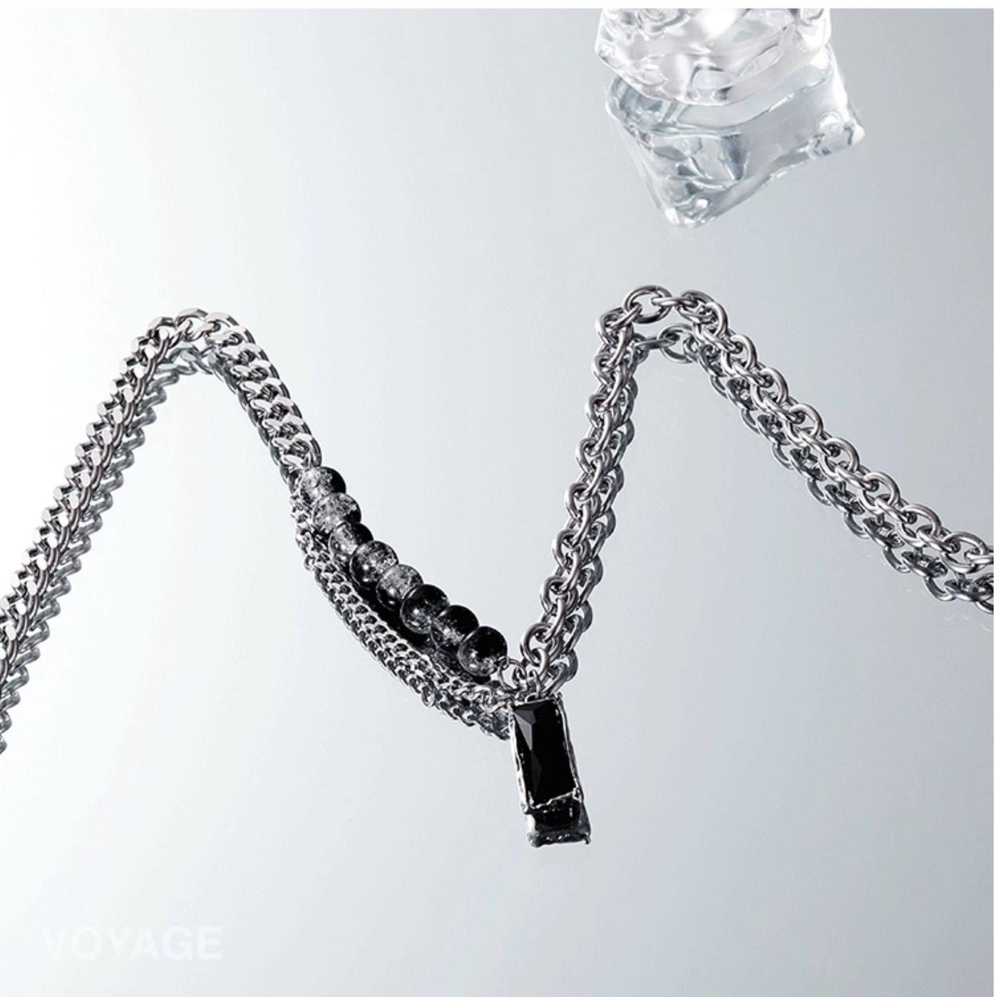 Zircon Pendant Unisex Necklace