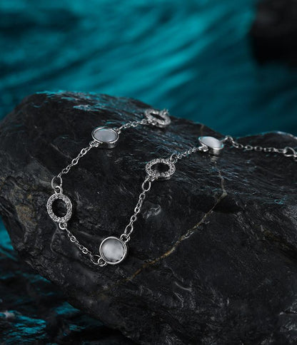 Silver Cat Eye Bracelet