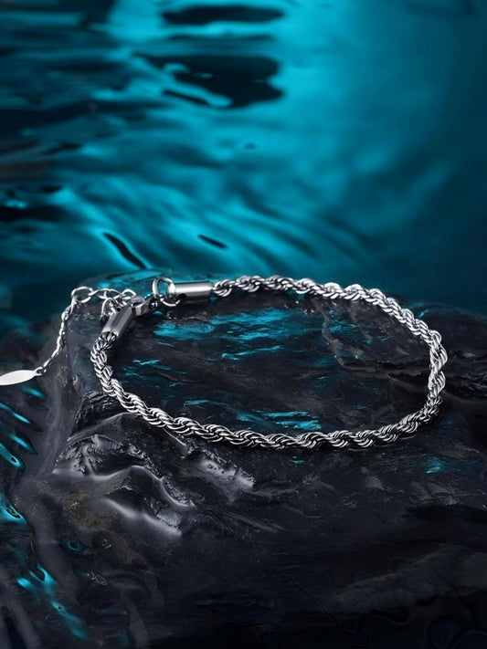 Braided Titanium Adjustable Bracelet