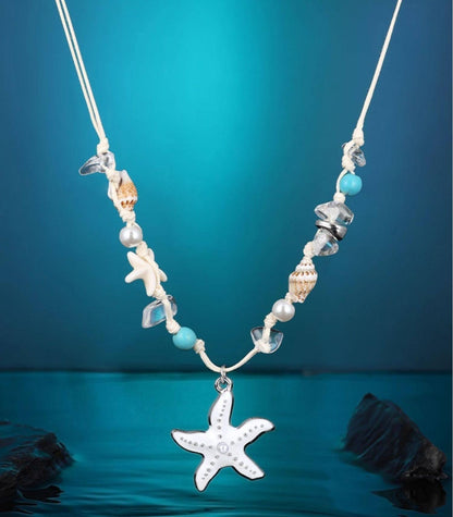 Starfish Shell Pendant Necklace