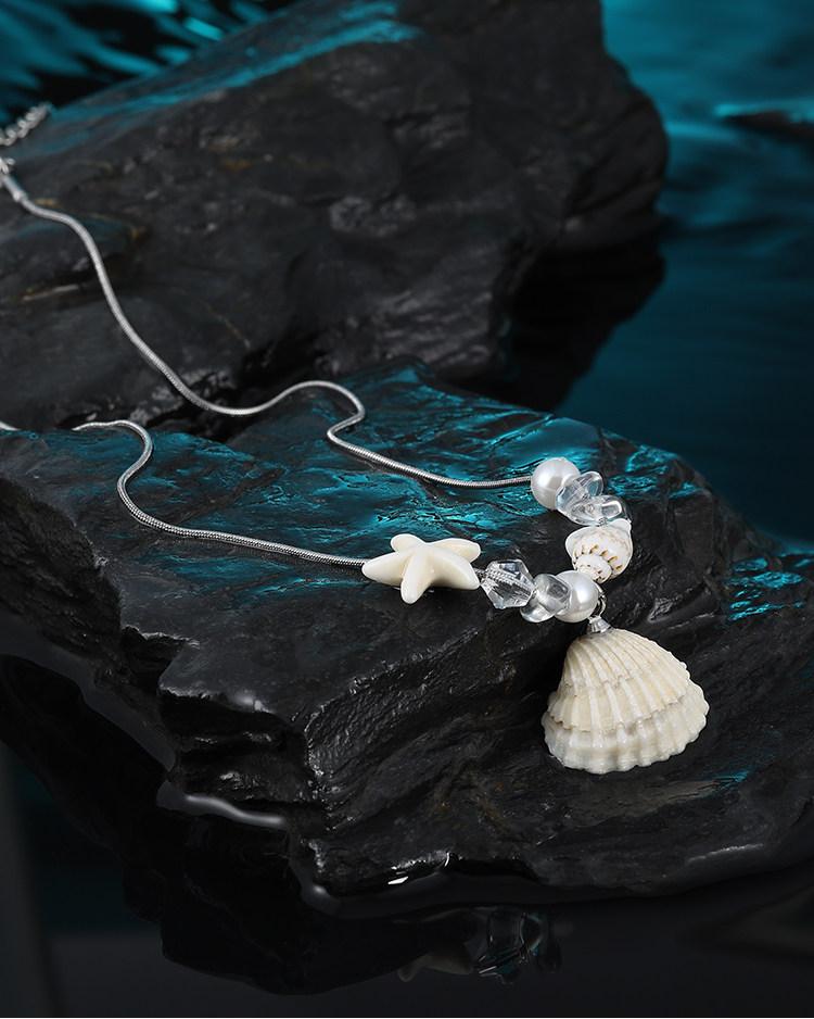 Starfish Shell Long Necklace