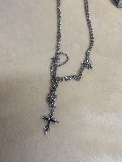 Cross Pendant Hip Hop Necklace
