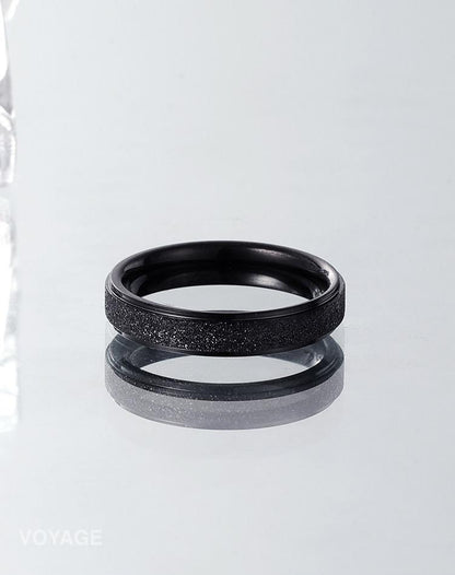 Matte Titanium Band Ring