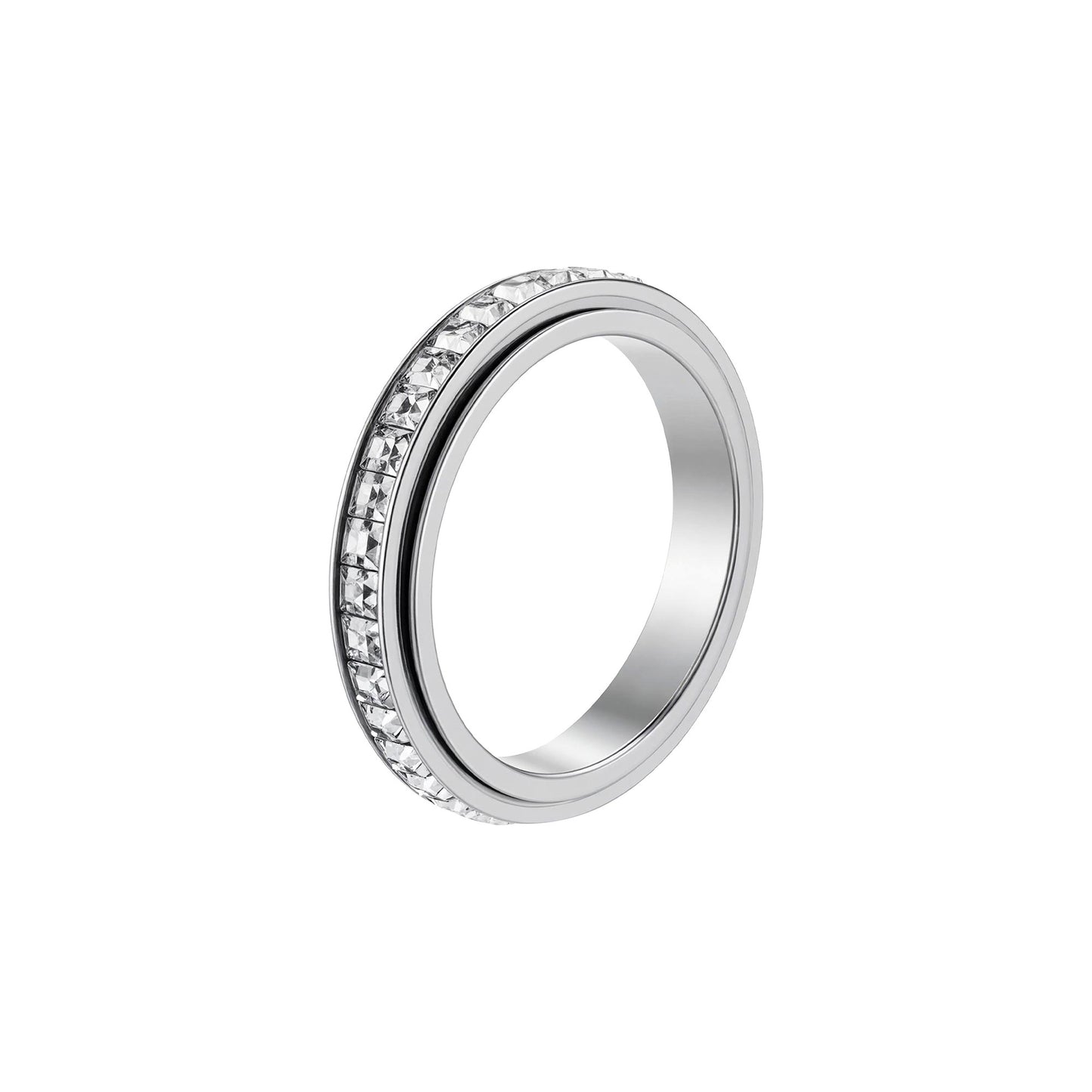 Rotating Titanium Gem Ring
