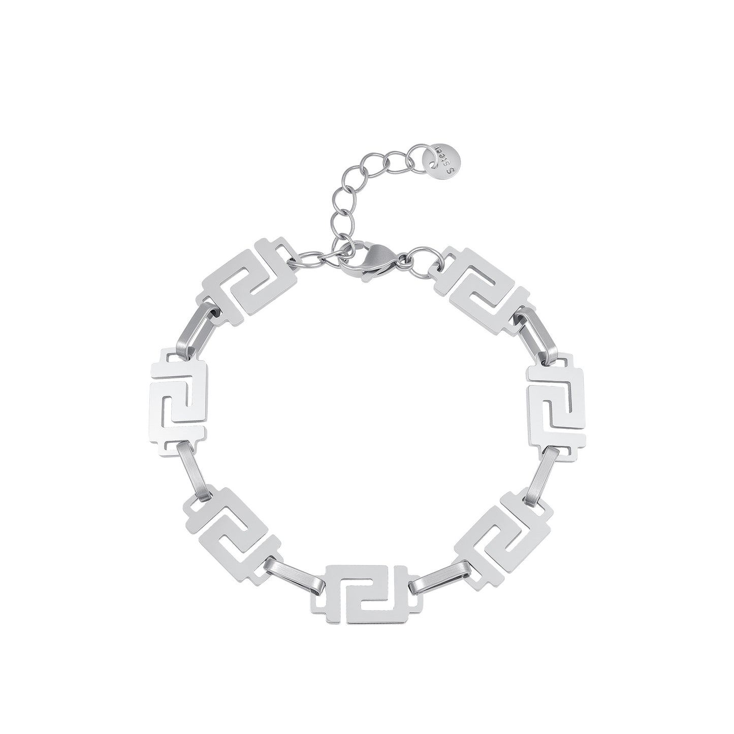 Geometric Titanium Men Bracelet