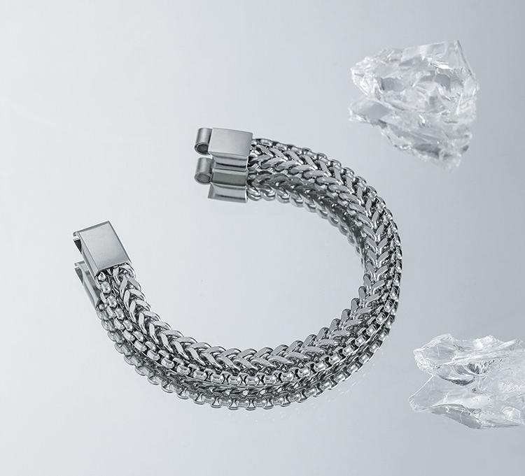 Titanium Cuban Men Bracelet