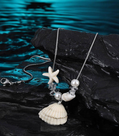 Starfish Shell Long Necklace