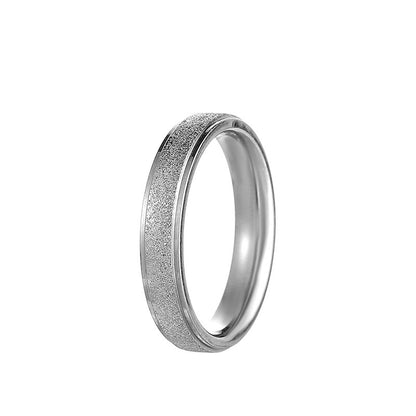 Silver Matte Titanium Ring