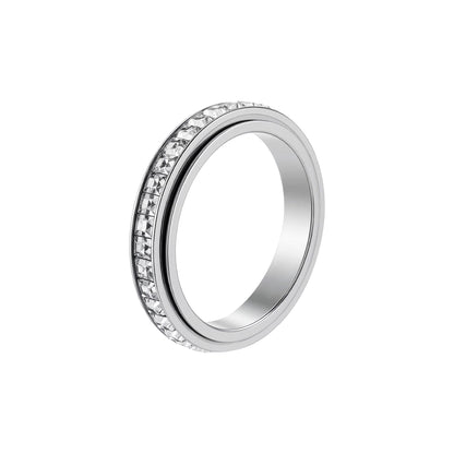 Rotating Titanium Gem Ring